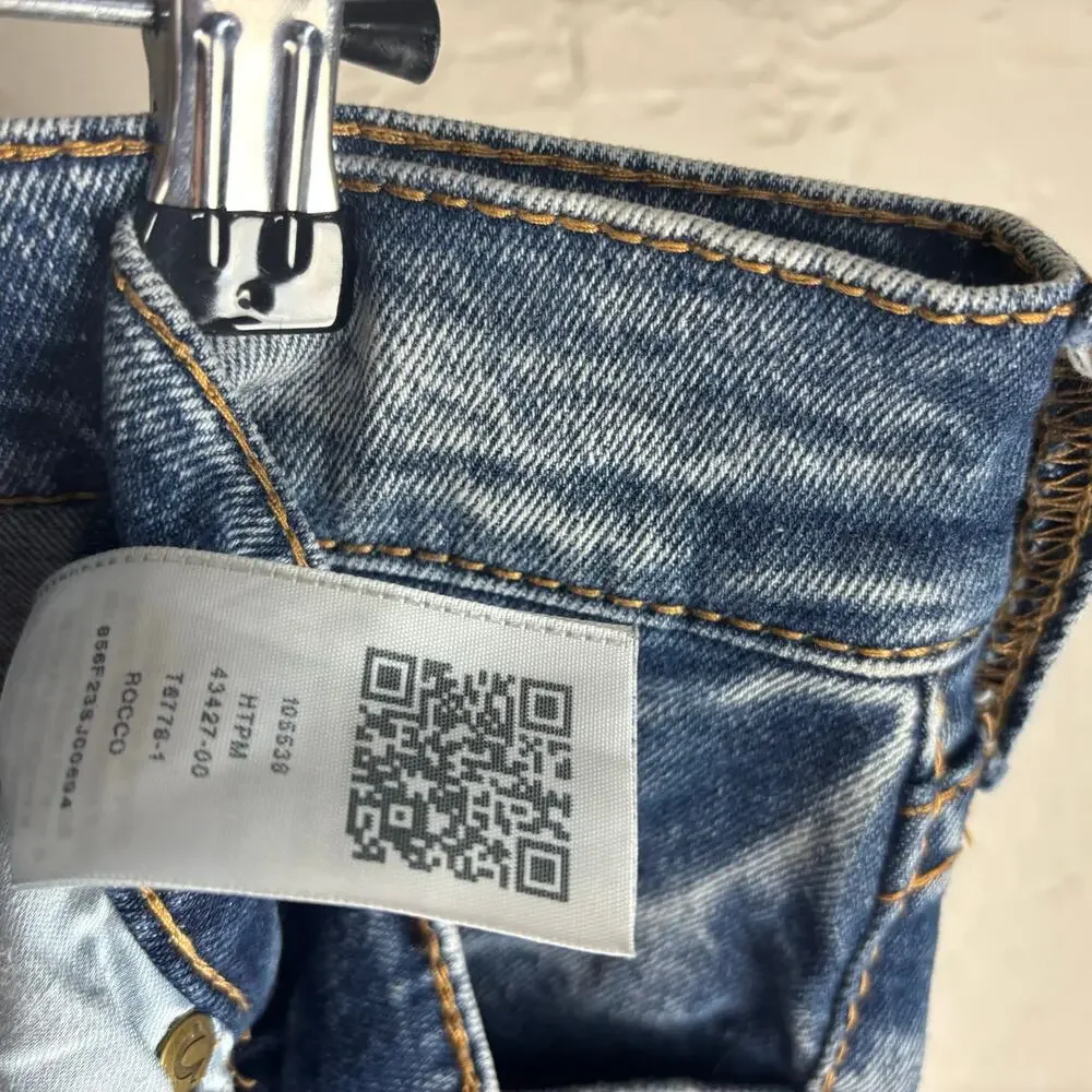 True Religion Rocco Relaxed Skinny Sz 40 Blue Denim Jeans